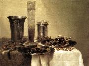 HEDA, Willem Claesz. Breakfast Still-Life sg Norge oil painting reproduction